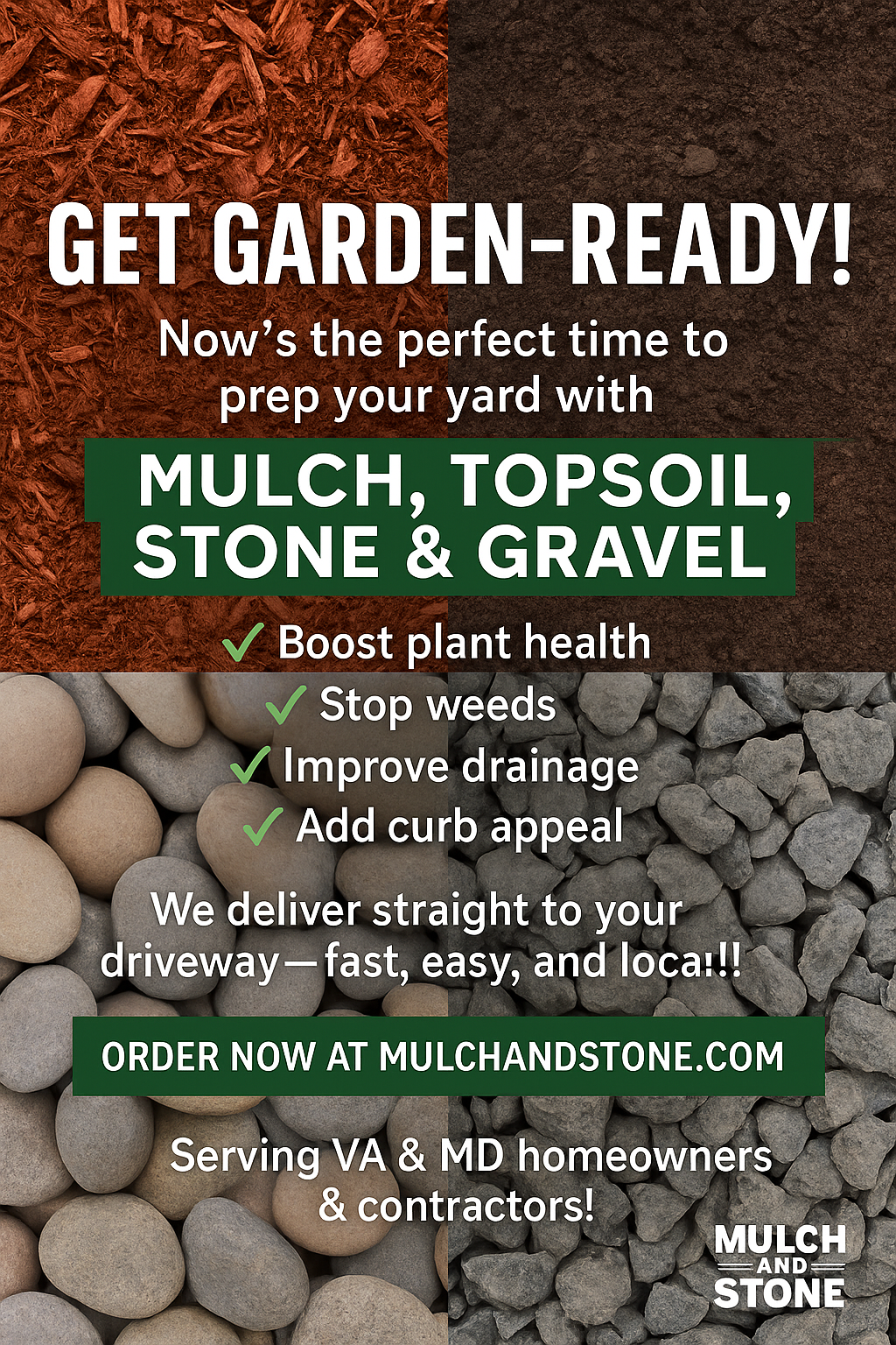 Our Blog-Prep your yard with Mulch and Stone