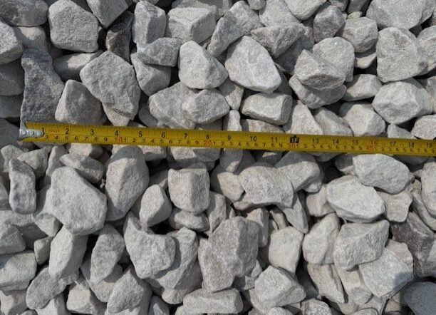 white decorative gravel