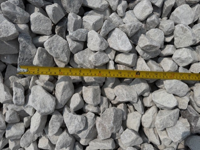 white decorative gravel