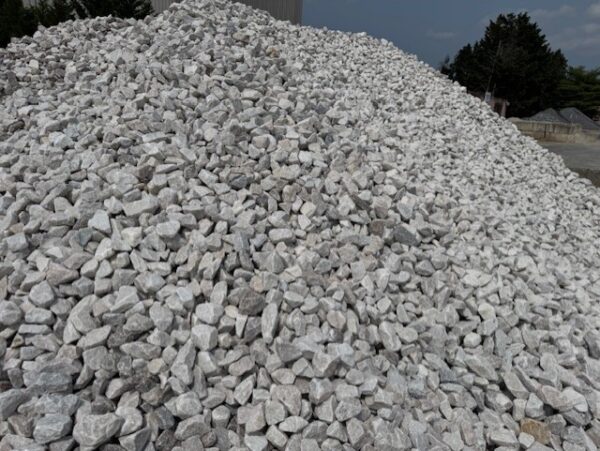 white decorative gravel