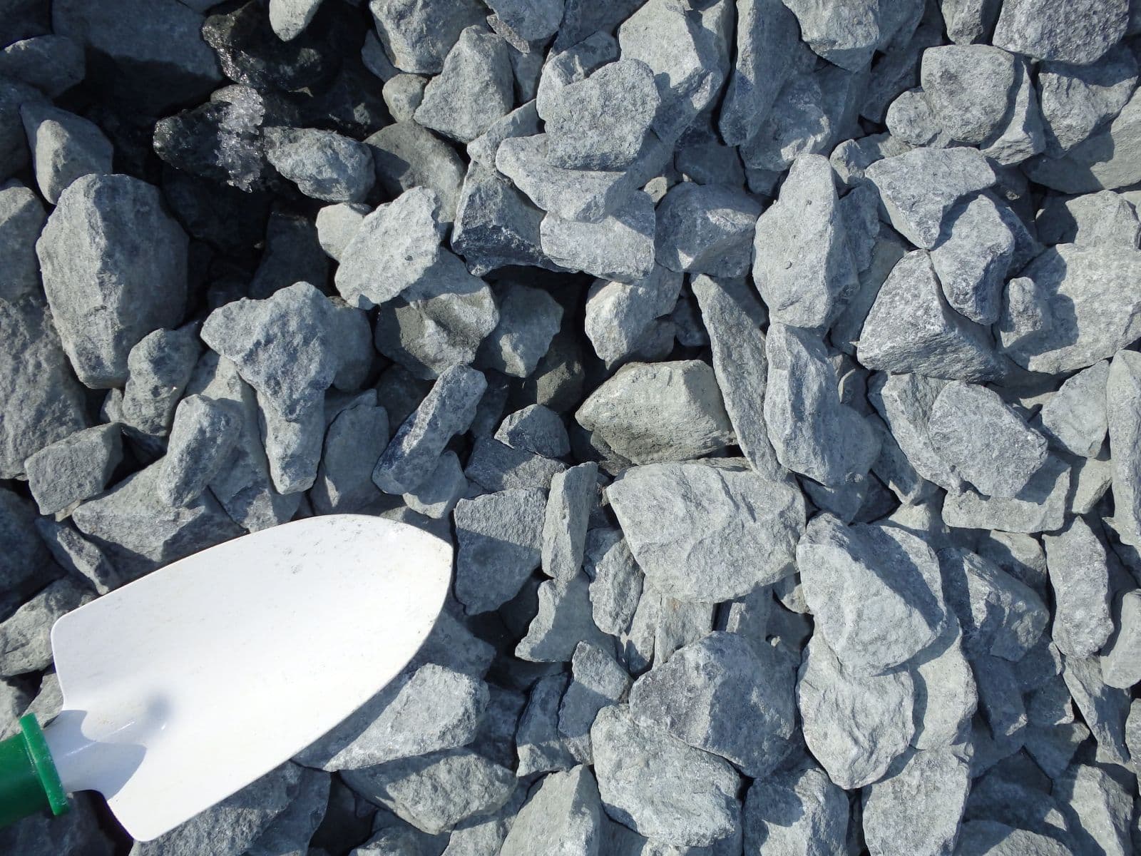 Bluestone Gravel With Shovel