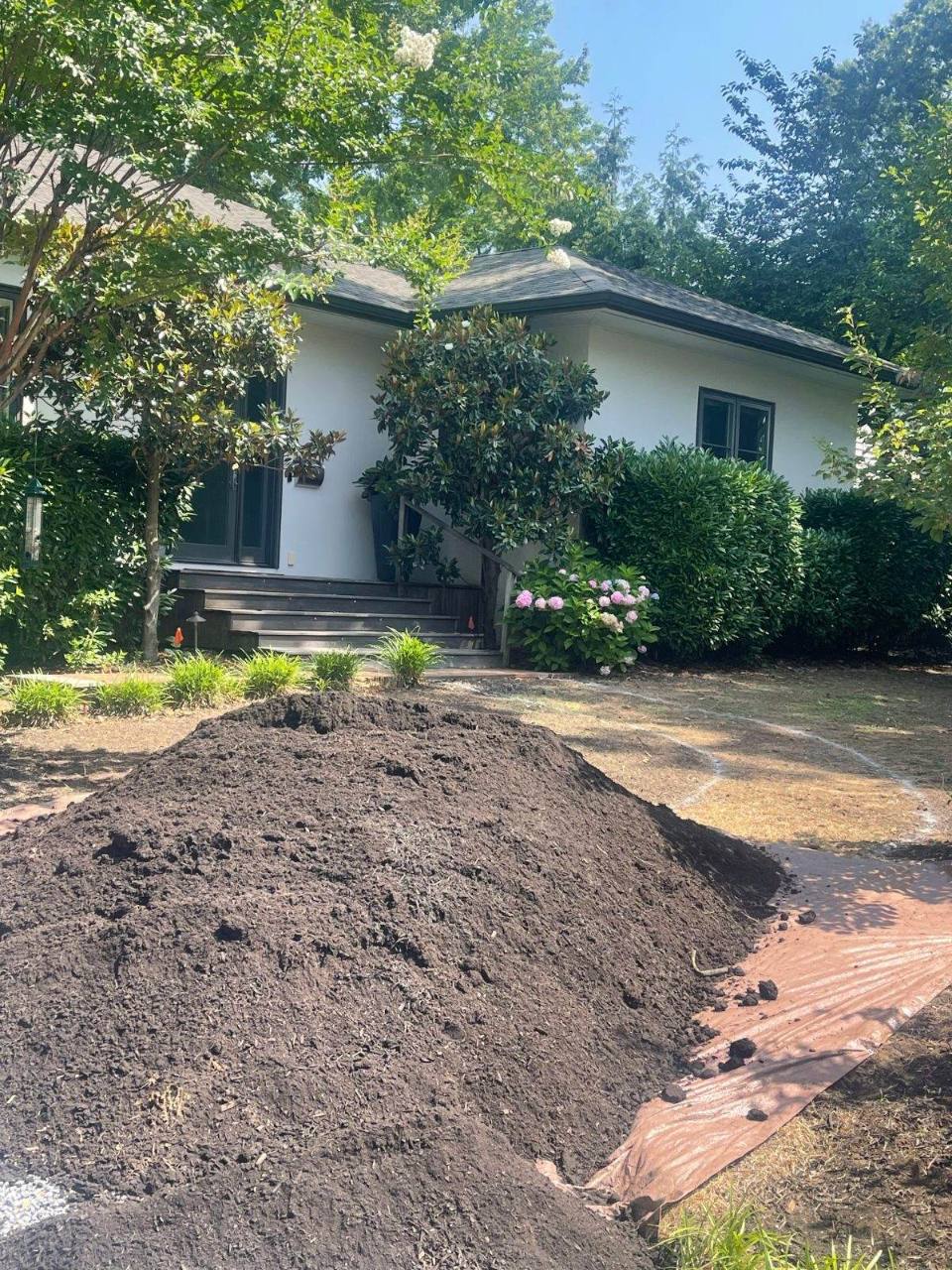 Bulk compost delivered by Mulch & Stone in Annapolis, MD