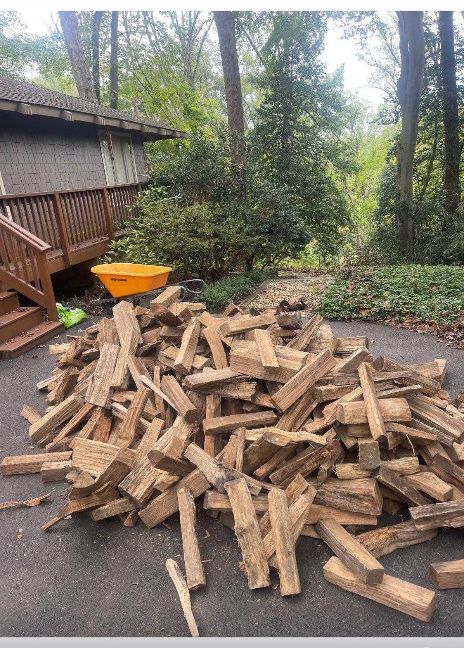 Bulk firewood delivered by Mulch & Stone in Annapolis, MD