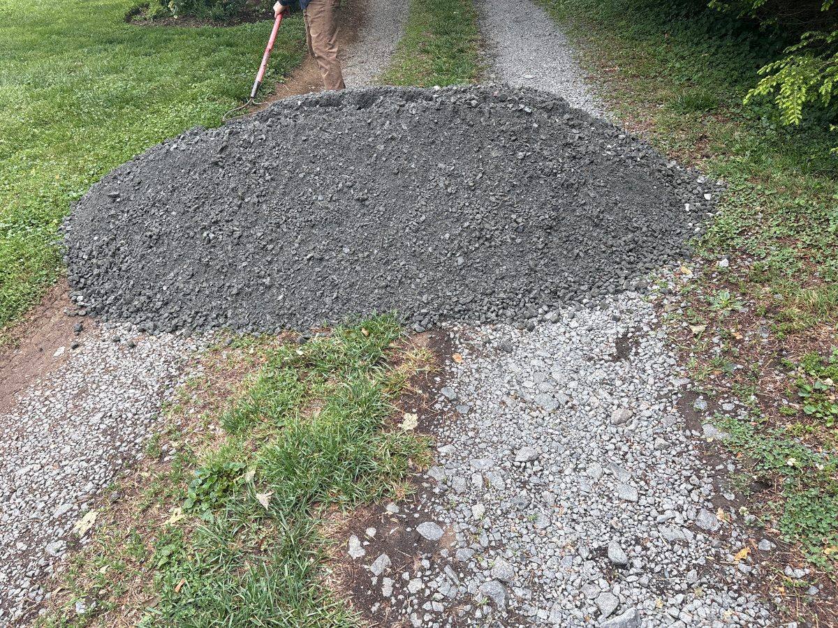 Bulk gravel delivered by Mulch & Stone in Great Falls, VA