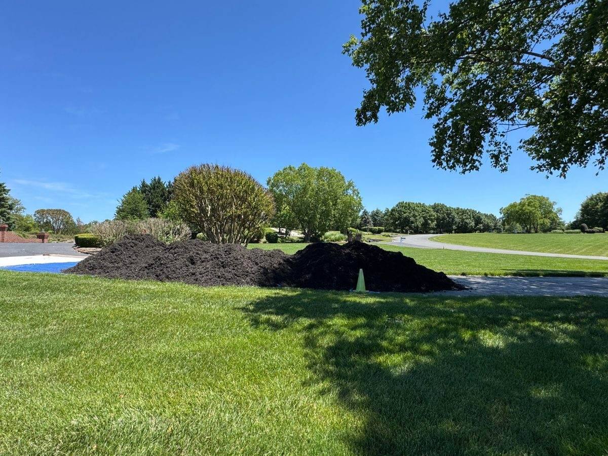 Bulk mulch delivered by Mulch & Stone in Leesburg, VA