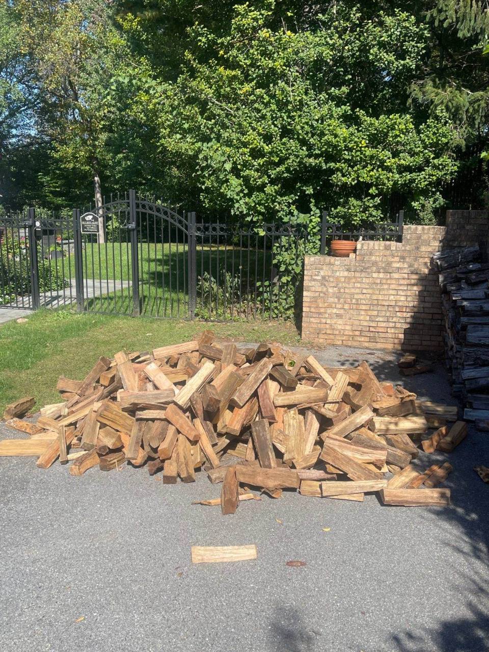 Bulk firewood delivered by Mulch & Stone in Potomac, MD