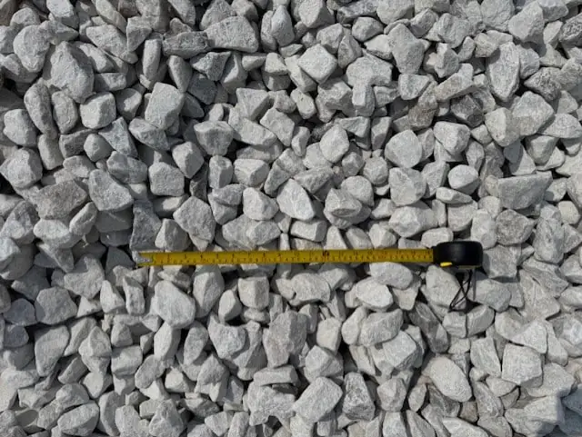 2" white decorative gravel