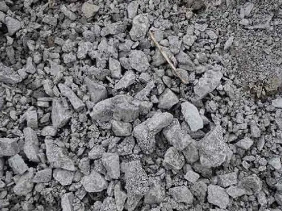 Close-up of crush and run gravel
