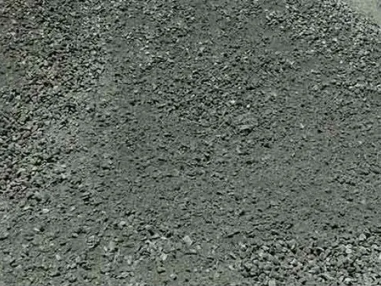 Compacted crush and run gravel surface