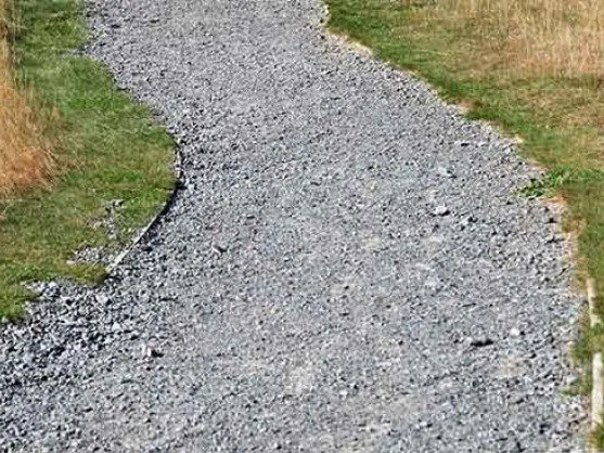 Crush and run gravel path