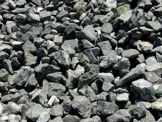 Close-up of gabion stone