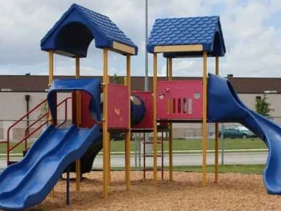 Playground with safety mulch surface, delivered in Maryland and Virginia