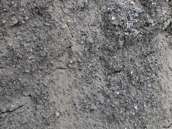 Close-up of stone dust